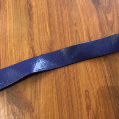 St.John vintage enamel Blue leather ￼belt size XS/s St.John vintage enamel Blue leather belt size XS/s | eBay main image 3