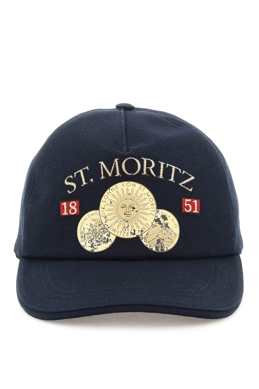 BALLY Men's St Moritz Midnight Blue Baseball Cap 6302913 MSRP $300