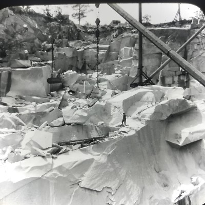 Vtg Keystone Magic Lantern Slide Granite Quarry Concord New Hampshire