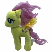 My Little Pony Fluttershy plush TY Sparkle 7" tall yellow pink stuffed animal