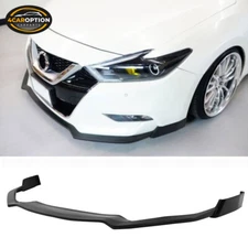 Fits 16-18 Nissan Maxima PU Front Bumper Lip Spoiler Splitter