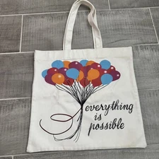 Avon Everything is Possible Tote Bag Balloons Travel School Market Inspire