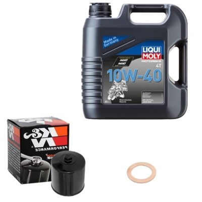 BMW K 1100 RS 100/K589RS 1992, LIQUI MOLY 10W-40  4L, K&N Ölfilter Set