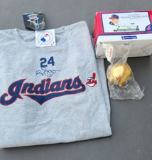 Chief Wahoo Grady Sizemore 2007 Rawlings Gold Ball  T-Shirt Bobblehead New