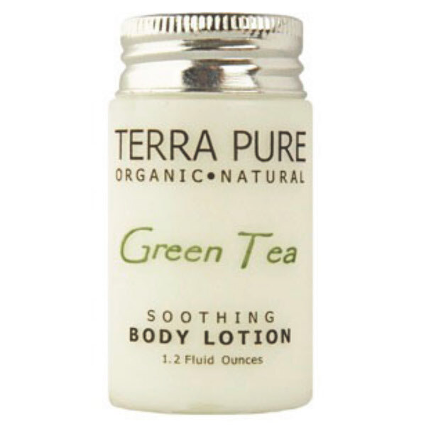 Terra Pure Green Tea Bath Toiletry Bundle Set - 25 of Each | 100 Total Pieces
