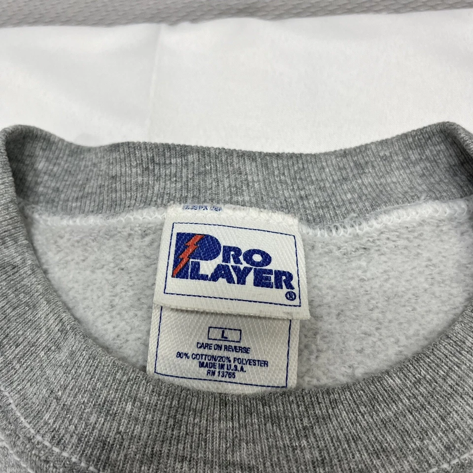 Pulôver vintage anos 90 Detroit Red Wings moletom jogador profissional gola redonda tamanho grande - Imagem 3 de 4