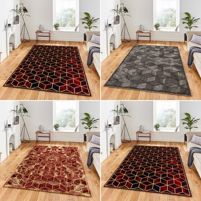 Vintage Großflächenteppich für Wohnzimmer Schlafzimmer Teppich Küche Flur Läufer Matte
