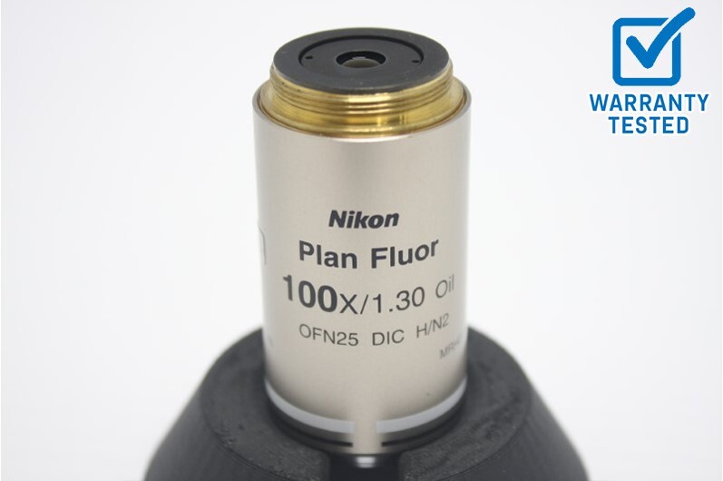 Nikon Plan Fluor 100x/1.30 Oil DIC H/N2 Microscope Objective Nikon Plan Fluor 100x/1.30 Oil DIC H/N2 Microscope Objective