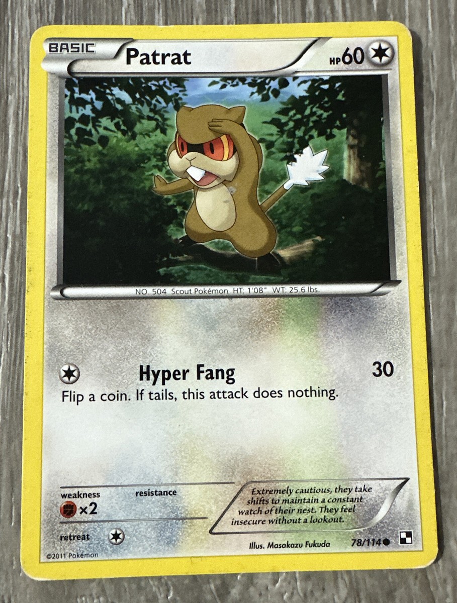patrat pokemon card C 070/086 SV11W White Flare shuffle your deck Patrat Cards | Dex -