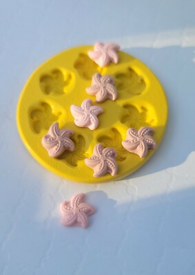 Starfish silicone mold for fondant  mold for polymer clay resin Ocean mold