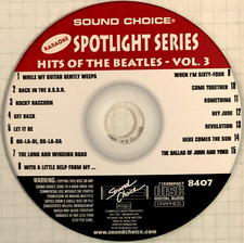SOUND CHOICE SPOTLIGHT - HITS OF THE BEATLES - VOLUME 3 - SC8407 - VERY RARE 