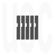 Olympus XA XA2 - Custom Cut Black Open Cell Foam Hinge Seals - 5 Pieces