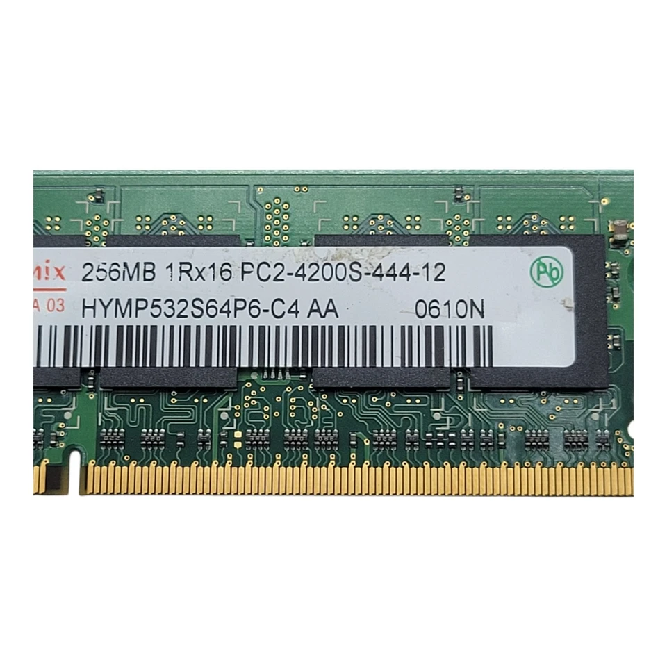 Memoria de acceso aleatorio Hynix HYMP532S64BP6-C4 256 MB DDR2-533 (PC2-4200) PC2-4200S Foto 4 de 4