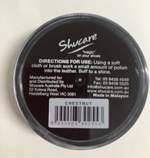 CHESTNUT Shoe Polish Cream - for  Leather SHOES / BOOTS/ Bags SHUCARE