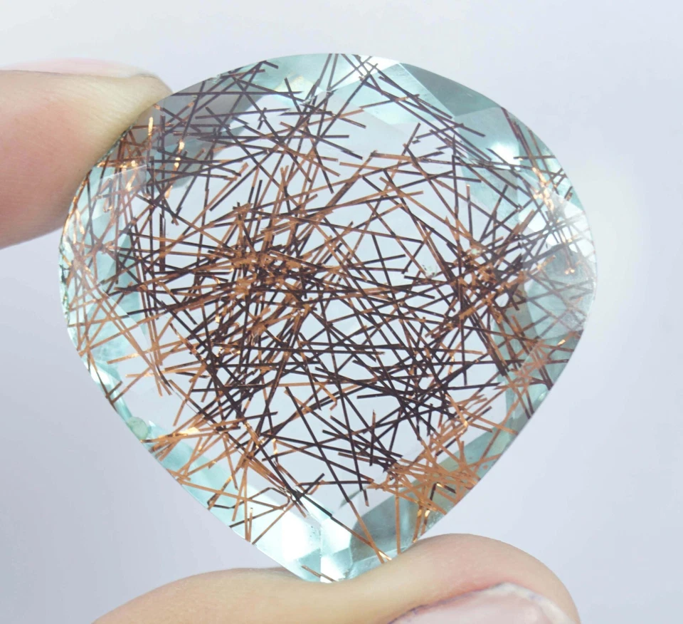 Natural EGL Certified 126.30 Ct Pear  Cut Yellow Rutilated Quartz Loose Gemstone - Image 2 of 4