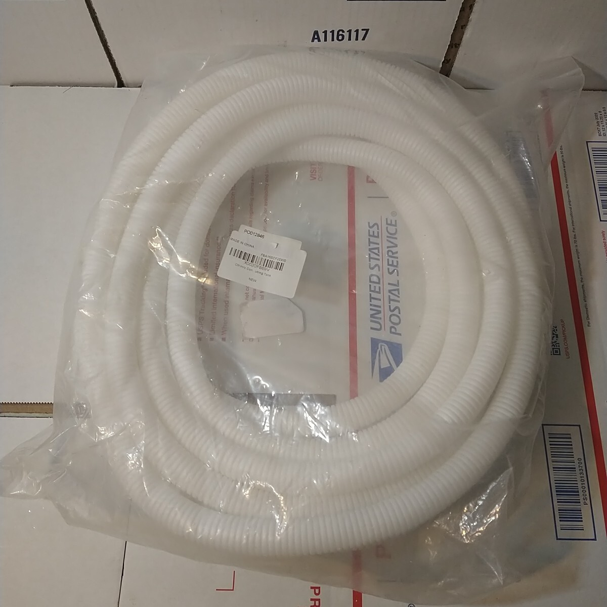 .48inch ID 26.25FT Electrical Conduit Non-Split Wire Loom Tubing Corrugated Tube