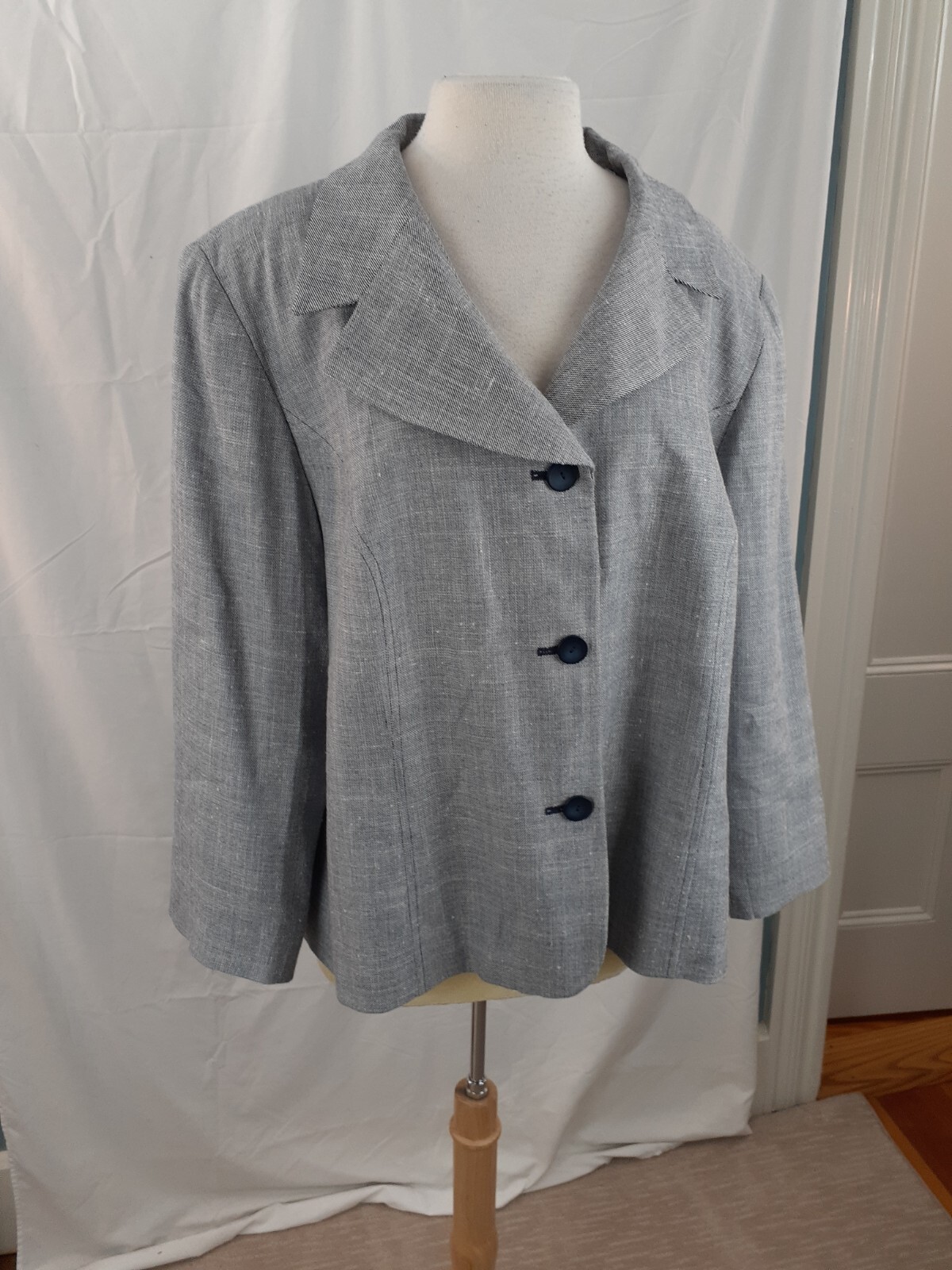 Pendleton Blazer Jacket Womens Plus 22W Navy Blue… - image 2