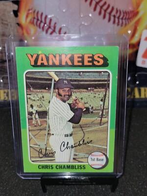 1975 Topps - #585 Chris Chambliss New York Yankees Baseball 