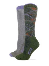 Muck Boot Ladies Merino Wool Blend Knee High Camo Boot Socks 2 Pair Pack