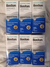 6 Pack Bausch & Lomb Boston Advance Contact Lens Cleaner, 1 fl oz