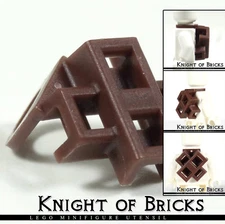 LEGO Minifigure DARK BROWN Scabbard for Two Katanas Weapons Ninja Samurai Sword