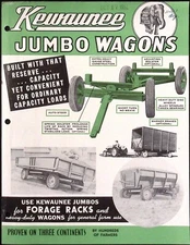 1952 Kewaunee Jumbo Wagons for Forage Trucks Kewaunee Equipment Co