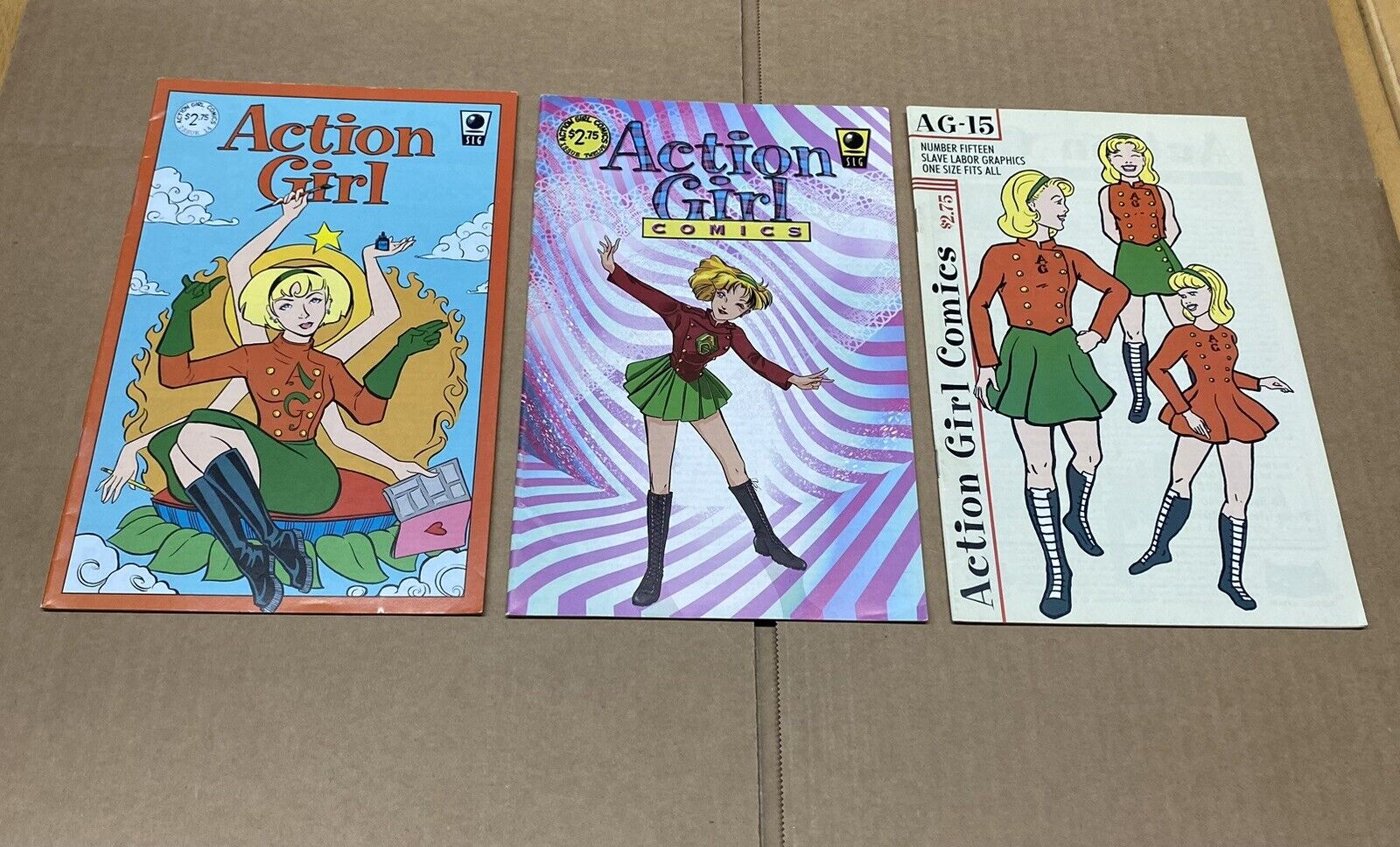 1997-1998 Action Girl Comics by Sarah Dyer Lot Of 3