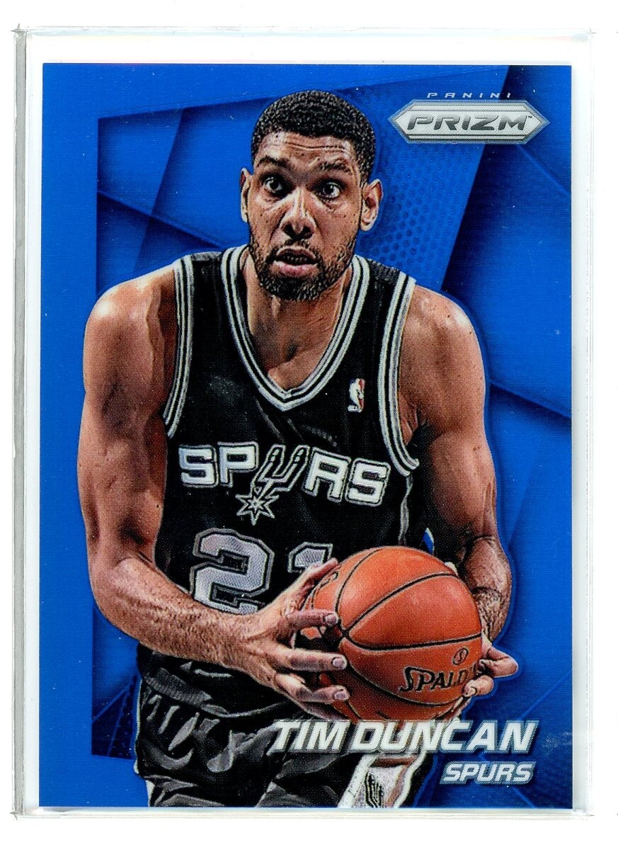 2014-15 Panini Prizm #34 Tim Duncan Blue Prizm #69/99 (JD)