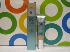 IT COSMETICS ~ CC+ NATURAL MATTE FULL COVERAGE CREAM ~ LIGHT COOL ~ 1.08 OZ
