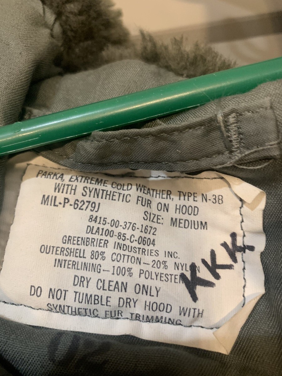 GEN. USAF ISSUE TYPE N-3B EXTREME COLD WEATHER PARKA - Medium | eBay