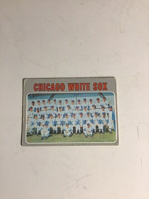 CHICAGO WHITE SOX 1970 TOPPS TEAM BASEBALL CARD VG CONDITION GREAT ITEM ...