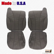 1999 2000 2001 2002 Chevy Silverado WT Driver Passenger Cloth Cover In Dark Gray