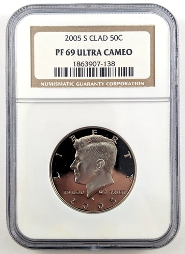 2005 S Clad Proof Kennedy Half Dollar Graded PF69 by NGC