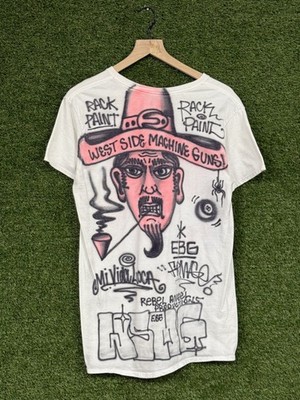Vintage Graffiti Airbrushed Gang West Side Chicano Tee