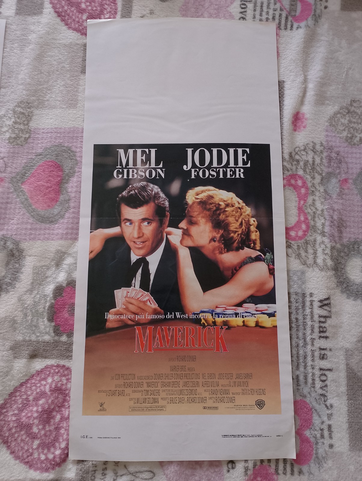 Locandina originale film Maverick (1994) - Regia di Richard Donner