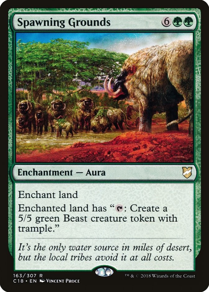MTG Spawning Grounds Commander 2018 #163 Rare Magic The Gathering