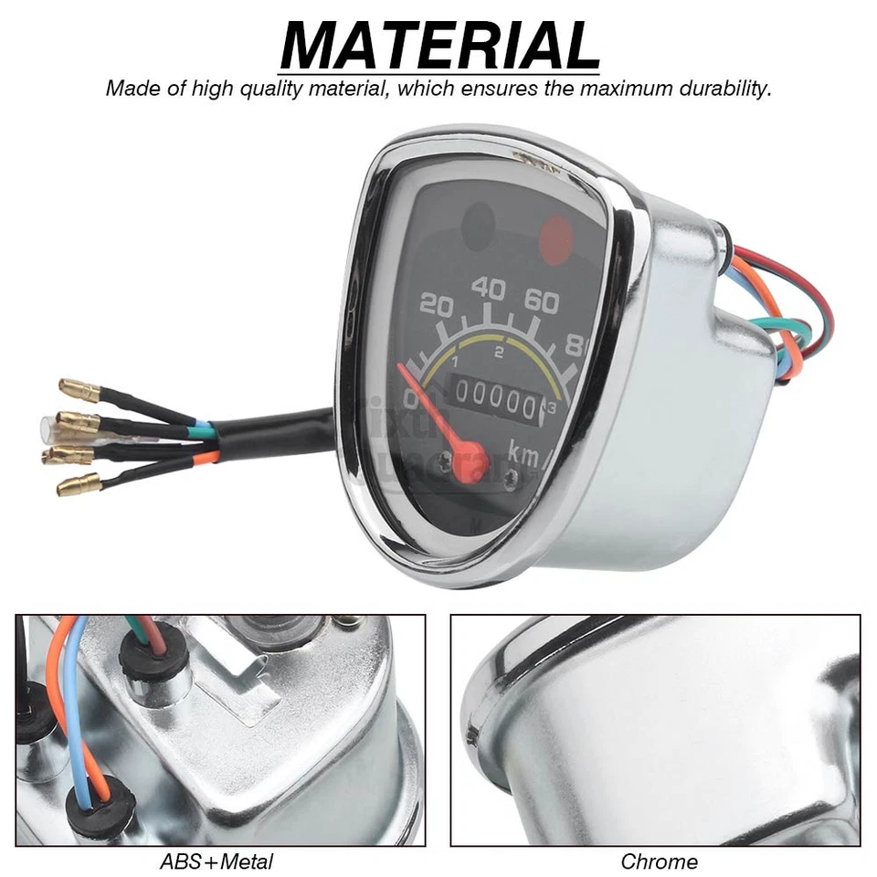 Velocímetro Scooter Tacómetro Medidor Instrumento Para Honda Passport C50 C70 C90 Foto 3 de 4