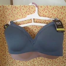 NWT Maiden Form Wireless Lift T-Shirt Bra set of 2 Teal & Beige colors