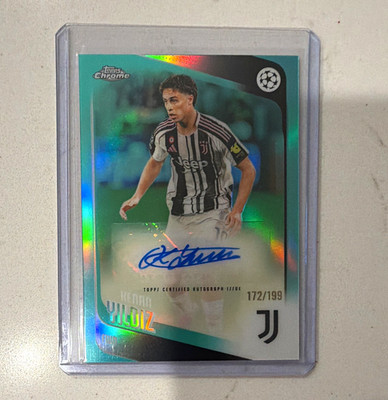 Topps Chrome UEFA Club Competitions 2025/26 Kenan Yildiz JUVE Auto CA-KY 172/199