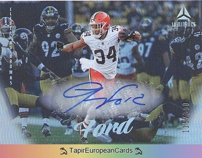 /300 Jerome Ford Auto Autograph Panini Luminance 2025 Cleveland Browns NFL #80