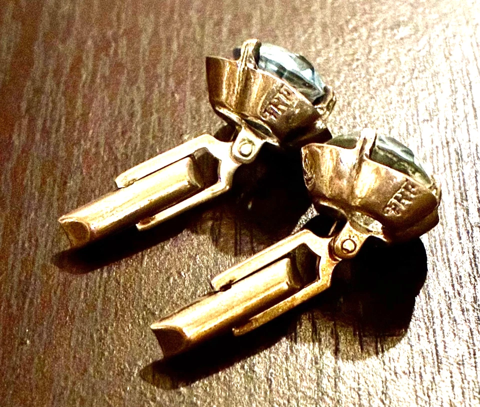 Gemelos Taxco de plata de ley con topacio azul claro Foto 4 de 4