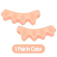 new 2Pcs Silicone Bunion Toe Corrector Orthotics Straighter Separator Pain Relie