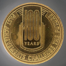 1973 Lampasas TX 100 Years Anniversary Historical Springs Spring Ho Token 34mm