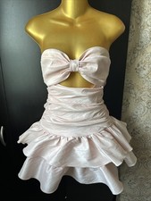 Lucy In The Sky Baby Pink Ruched Mini Dress Size X-Small