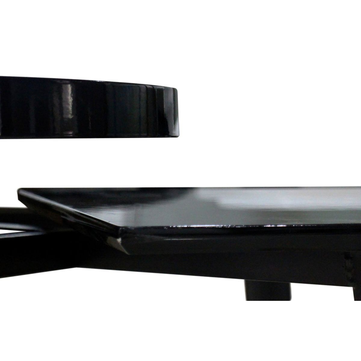 Table d'appoint design haut de gamme Butler 77cm métal noir - 2