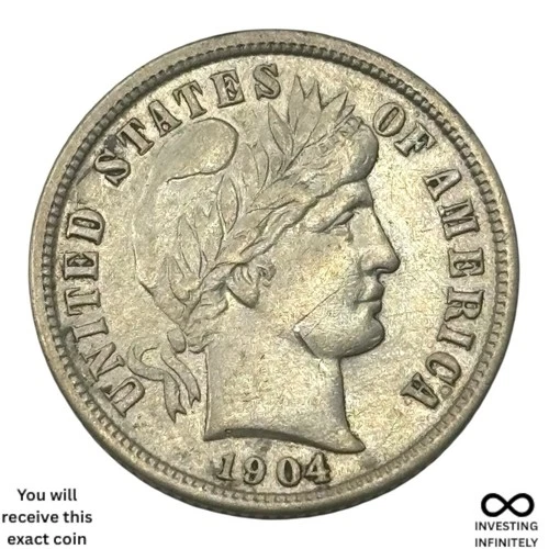 1904 Barber Dime X-1657