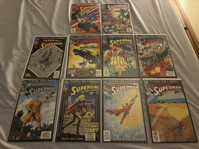 Superman Funeral for a Friend Comic Book #1-8 W/ 2 Doomsday books NM