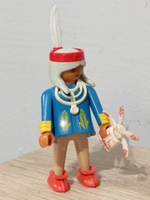 PLAYMOBIL FIGURINE ANCIENNE INDIENNE GRAND-MÈRE 1ère ÉPOQUE INDIENNE...