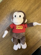 Gund Universal Studios Curious George Plush in Red Shirt Stuffed Animal 17"