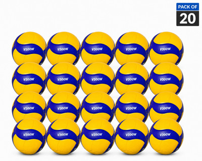 Mikasa V300W 2019 Official FIVB Indoor outdoor Volleyball size 5 - Blue/Yellow